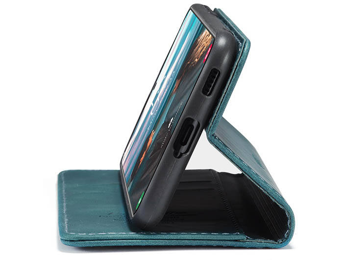 CaseMe Samsung Galaxy S21 FE Wallet Kickstand Magnetic Flip Leather Case