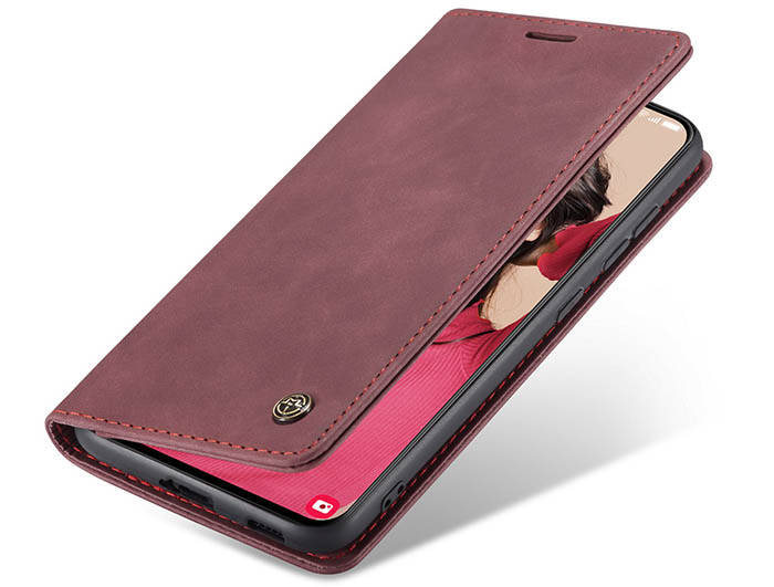 CaseMe Samsung Galaxy S21 FE Wallet Kickstand Magnetic Flip Leather Case