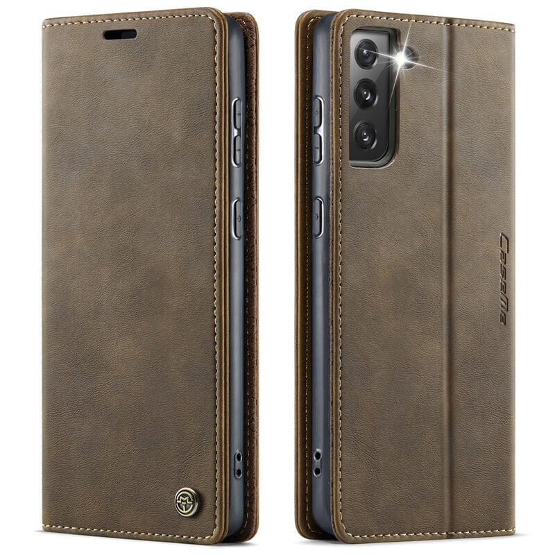 CaseMe Samsung Galaxy S21 FE Magnetic Wallet Case with RFID Blocking