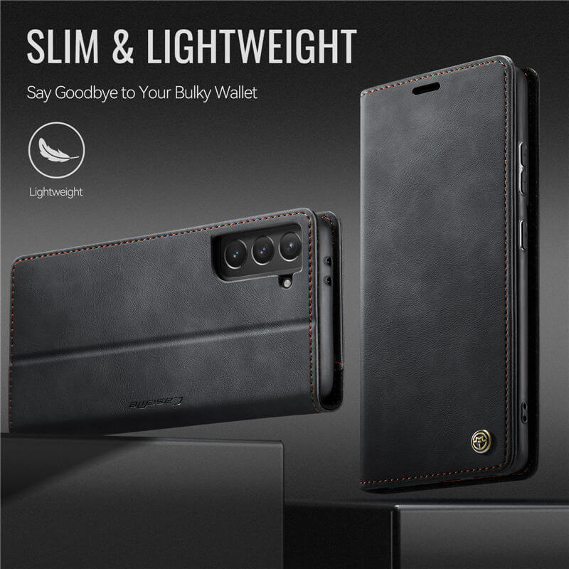 CaseMe Samsung Galaxy S21 Magnetic Wallet Case with RFID Blocking