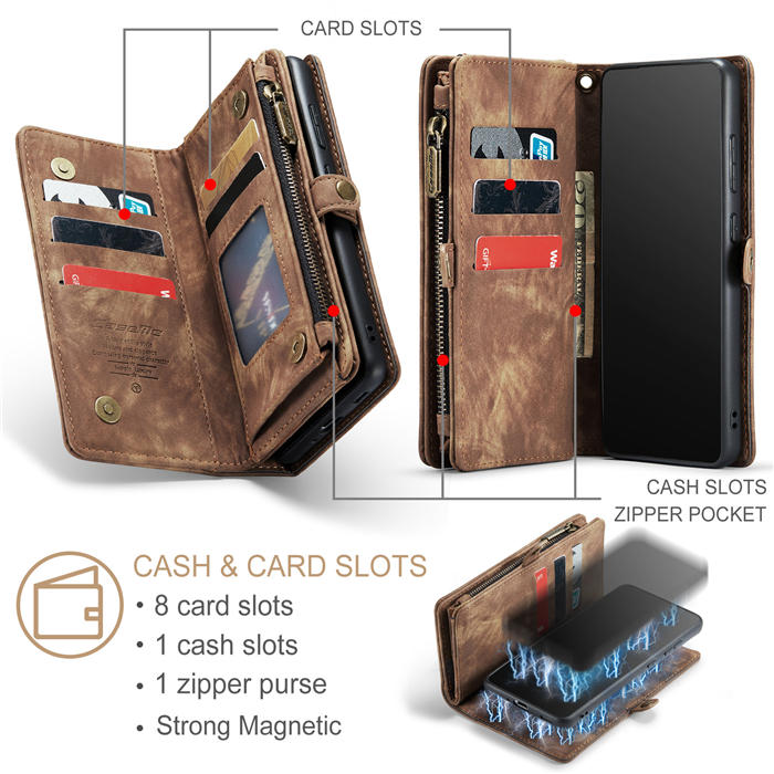 CaseMe Samsung Galaxy S21 Ultra Wallet Case with Wrist Strap