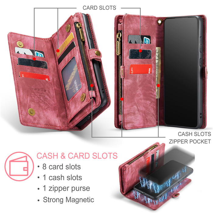 CaseMe Samsung Galaxy S21 Ultra Wallet Case with Wrist Strap