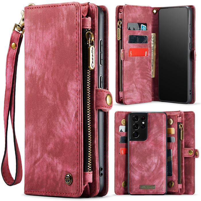 CaseMe Samsung Galaxy S21 Ultra Wallet Case with Wrist Strap