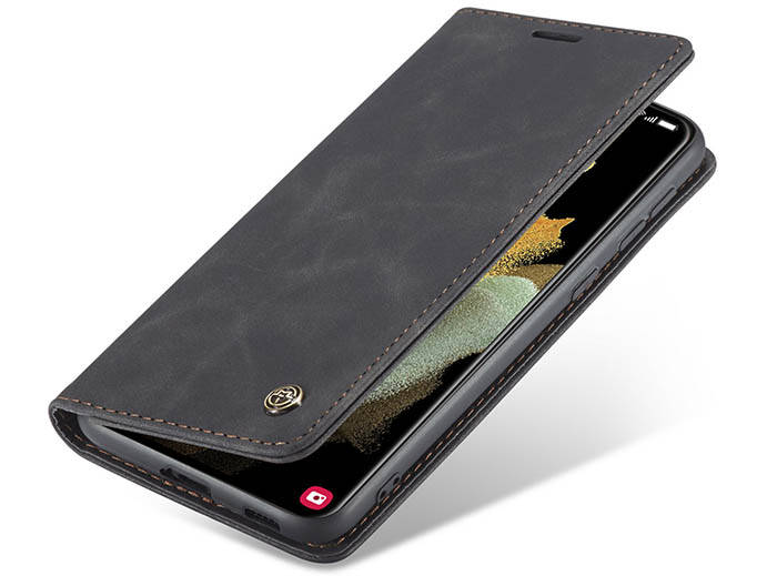 CaseMe Samsung Galaxy S21 Ultra Wallet Kickstand Magnetic Flip Leather Case