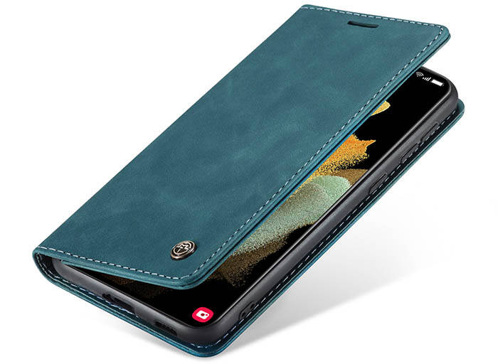 CaseMe Samsung Galaxy S21 Ultra Wallet Kickstand Magnetic Flip Leather Case