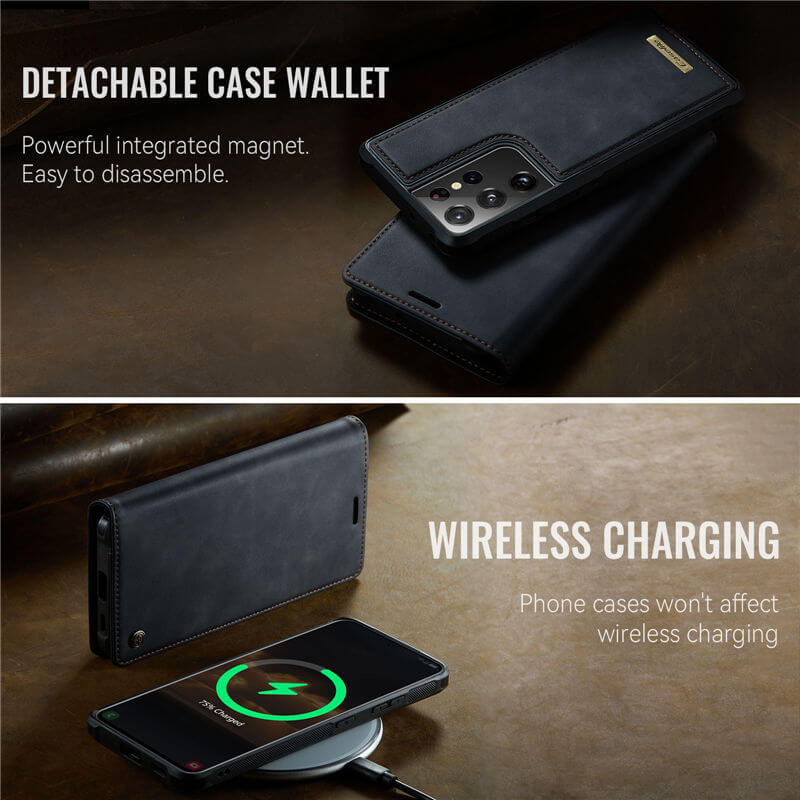 CaseMe Samsung Galaxy S21 Ultra 2-in-1 Magnetic Wallet Case