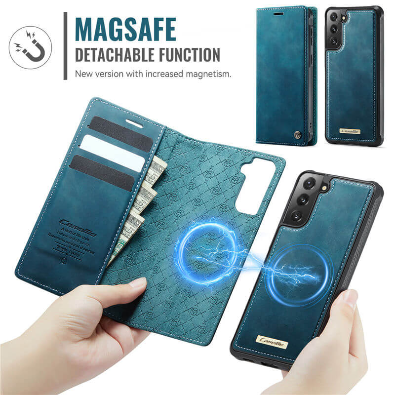 CaseMe Samsung Galaxy S21 2-in-1 Magnetic Wallet Case