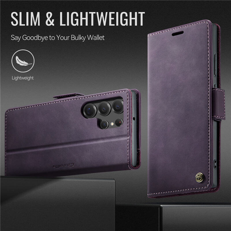 CaseMe Samsung Galaxy S22 Ultra Magnetic Wallet Case with RFID Blocking