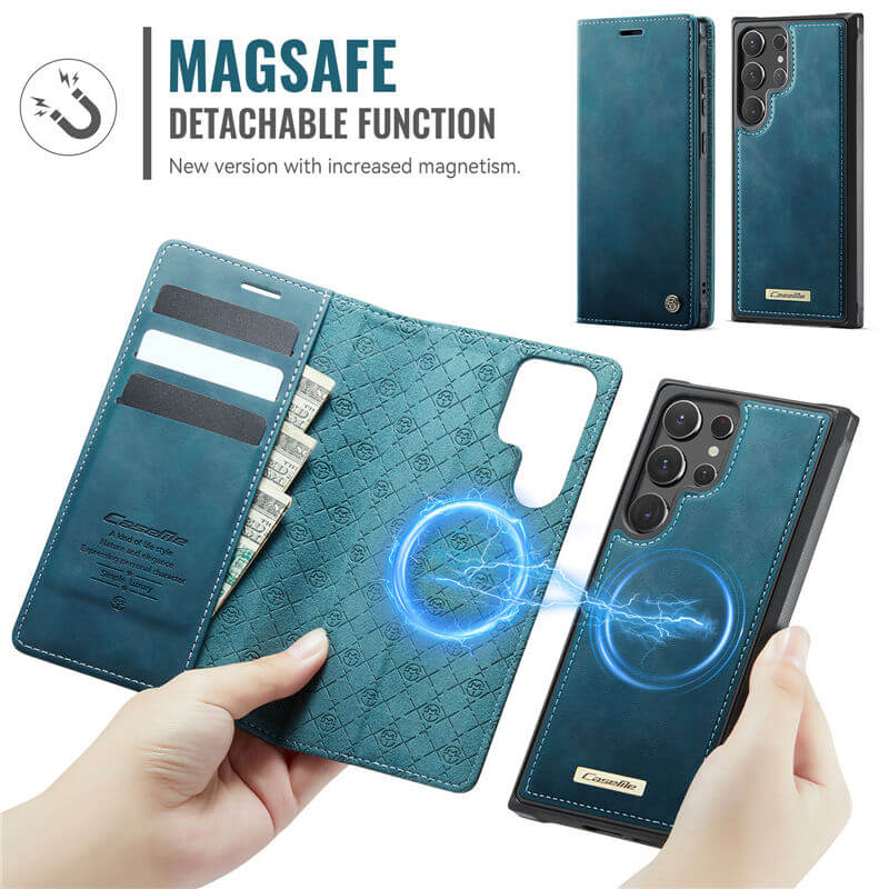 CaseMe Samsung Galaxy S22 Ultra 2-in-1 Magnetic Wallet Case