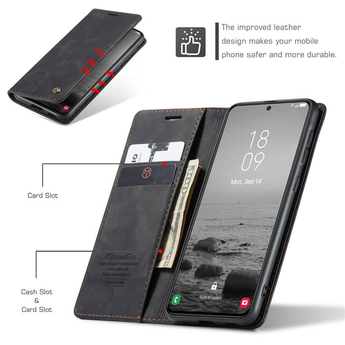 CaseMe Samsung Galaxy S23 Wallet Kickstand Magnetic Case