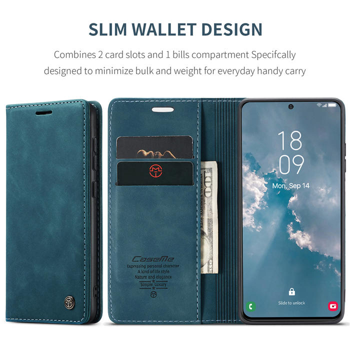 CaseMe Samsung Galaxy S23 Plus Wallet Kickstand Magnetic Case