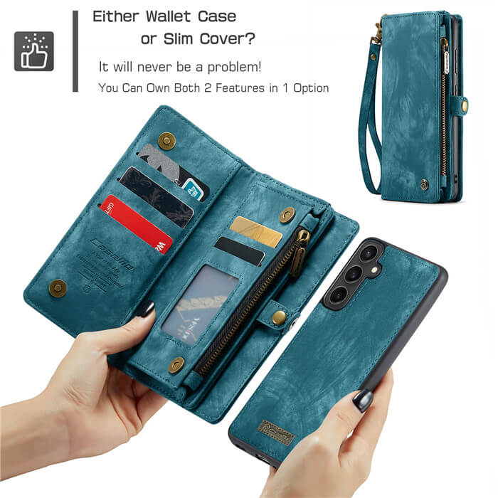 CaseMe Samsung Galaxy S23 FE Wallet Case with Wrist Strap