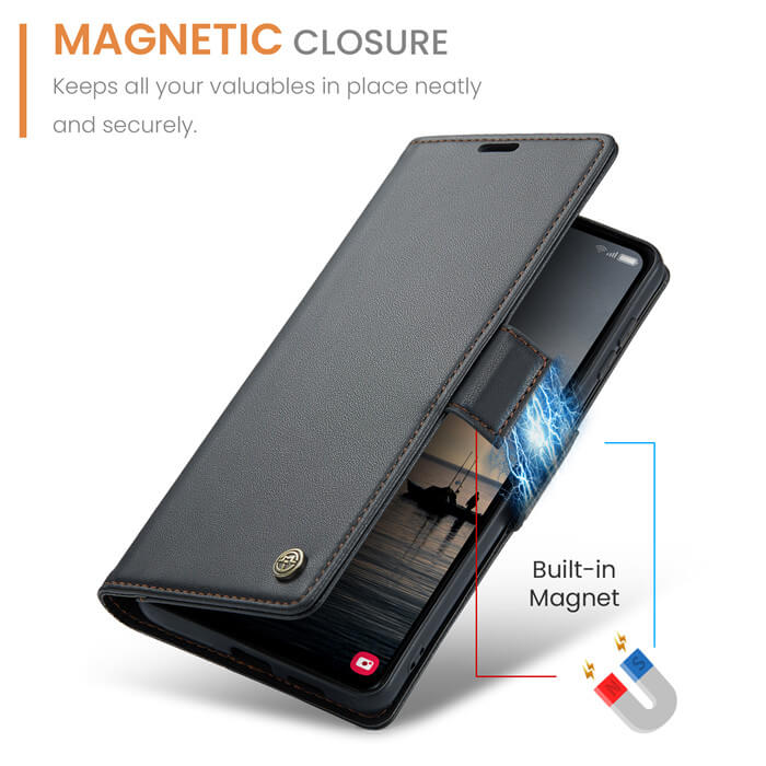 CaseMe Samsung Galaxy S23 FE Wallet RFID Blocking Case