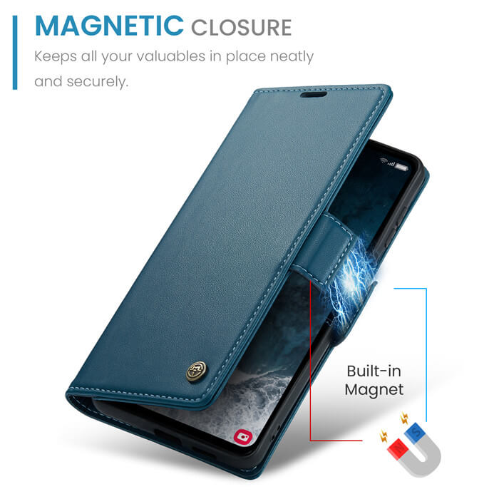 CaseMe Samsung Galaxy S23 FE Wallet RFID Blocking Case