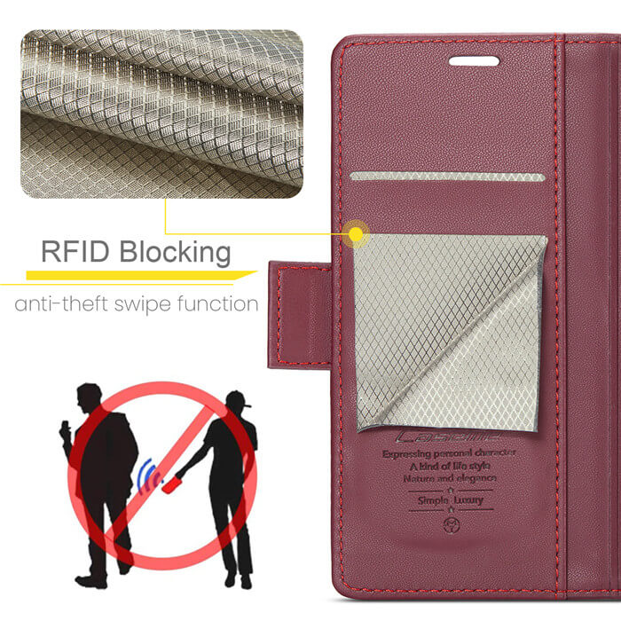 CaseMe Samsung Galaxy S23 FE Wallet RFID Blocking Case