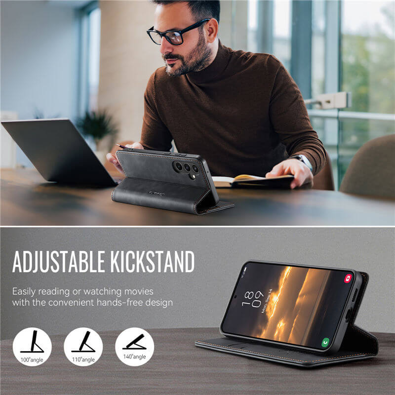 CaseMe Samsung Galaxy S23 FE Magnetic Wallet Case with RFID Blocking