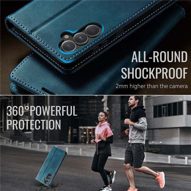 CaseMe Samsung Galaxy S23 FE Magnetic Wallet Case with RFID Blocking