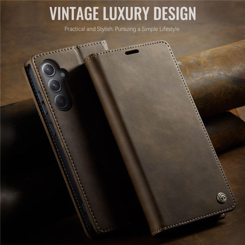 CaseMe Samsung Galaxy S23 FE Magnetic Wallet Case with RFID Blocking