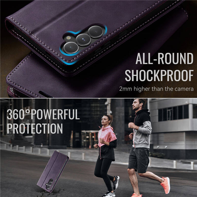 CaseMe Samsung Galaxy S23 FE Magnetic Wallet Case with RFID Blocking