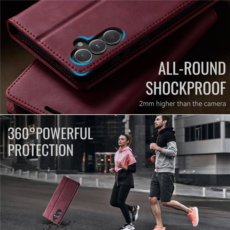 CaseMe Samsung Galaxy S23 FE Magnetic Wallet Case with RFID Blocking