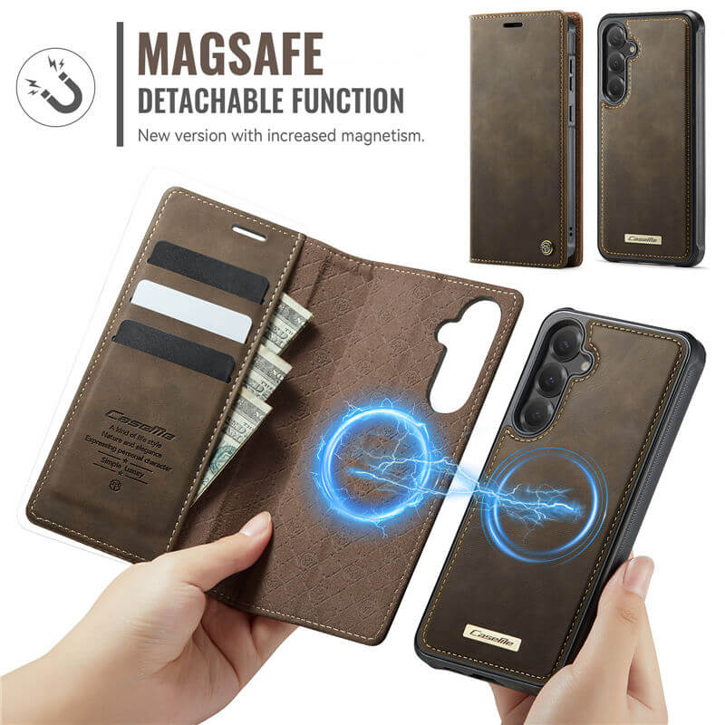 CaseMe Samsung Galaxy S23 FE 2-in-1 Magnetic Wallet Case