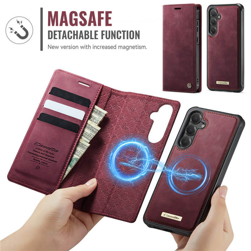 CaseMe Samsung Galaxy S23 FE 2-in-1 Magnetic Wallet Case