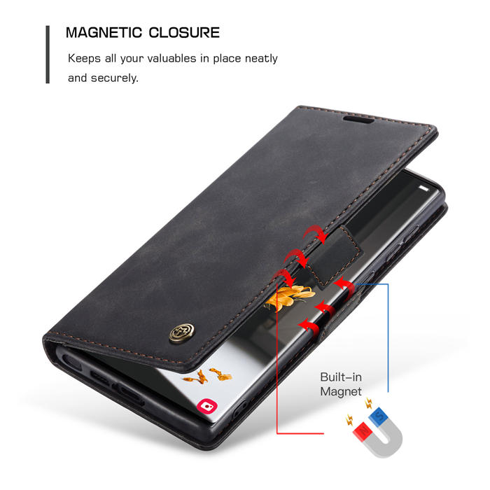 CaseMe Samsung Galaxy S23 Ultra Wallet Kickstand Magnetic Case