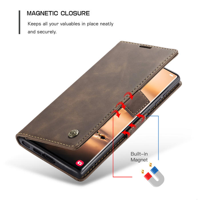 CaseMe Samsung Galaxy S23 Ultra Wallet Kickstand Magnetic Case