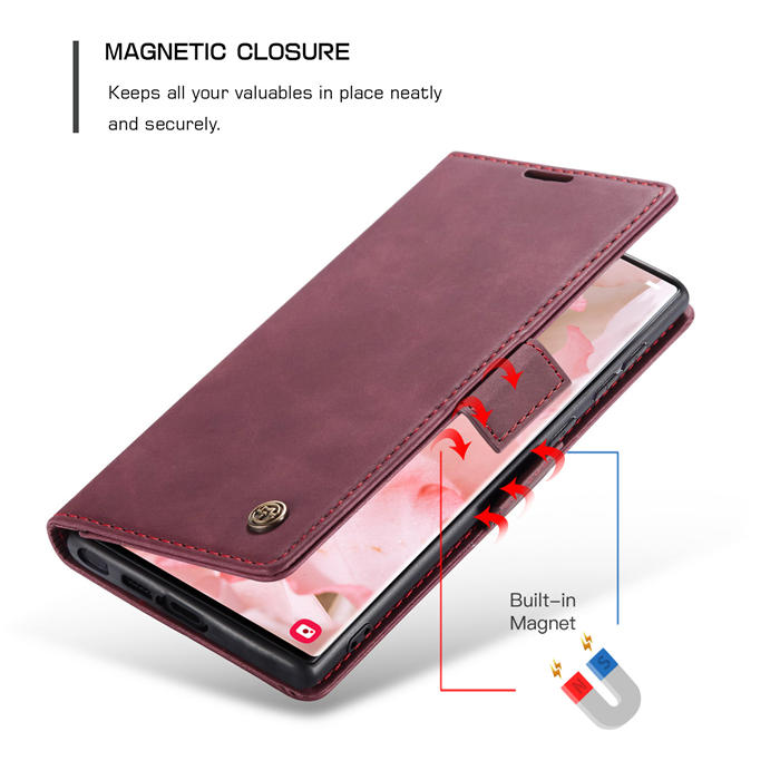 CaseMe Samsung Galaxy S23 Ultra Wallet Kickstand Magnetic Case