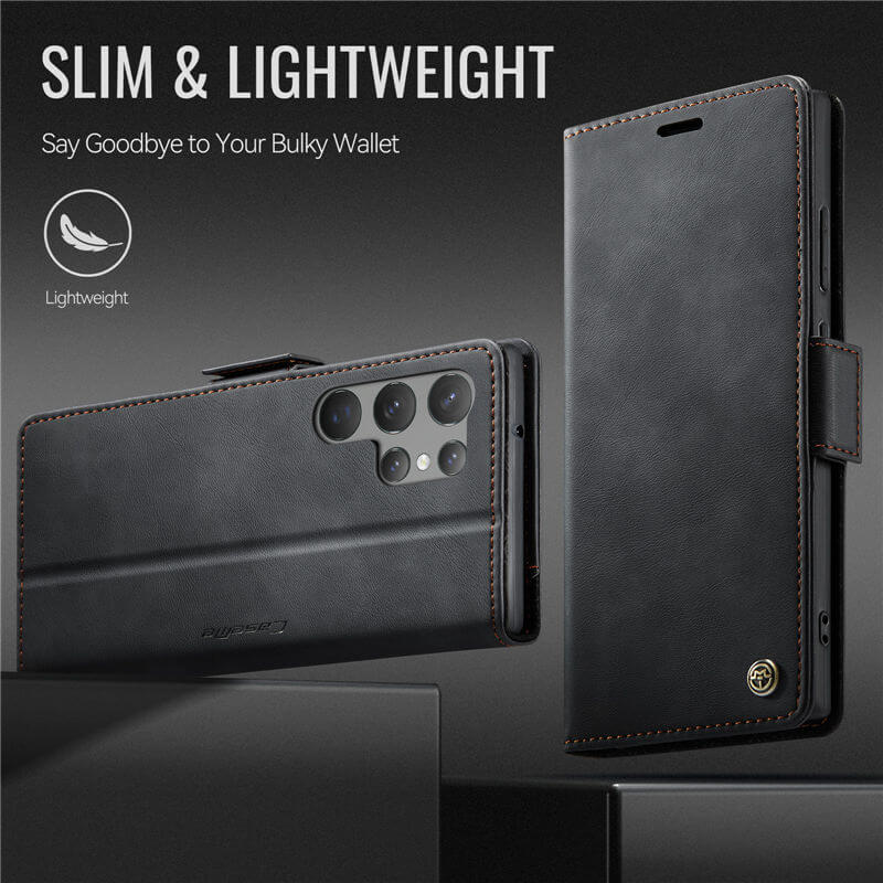 CaseMe Samsung Galaxy S23 Ultra Magnetic Wallet Case with RFID Blocking