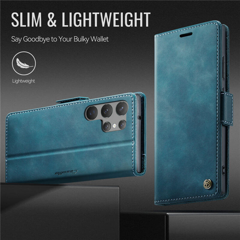 CaseMe Samsung Galaxy S23 Ultra Magnetic Wallet Case with RFID Blocking