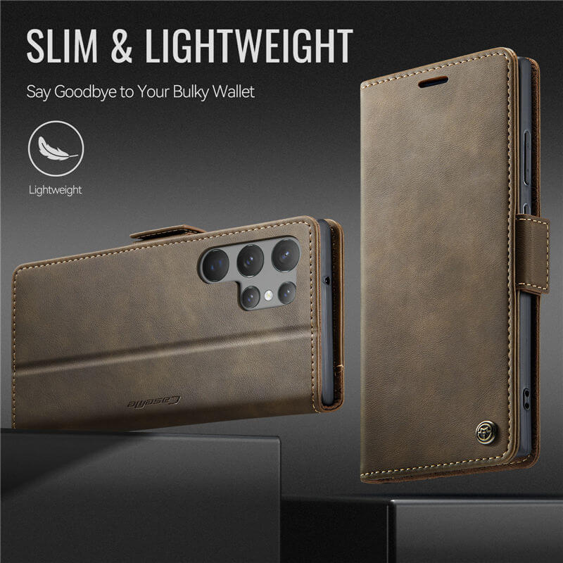 CaseMe Samsung Galaxy S23 Ultra Magnetic Wallet Case with RFID Blocking