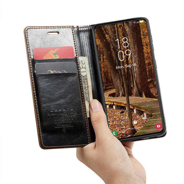 CaseMe Samsung Galaxy S23 Plus Wallet Kickstand Magnetic Flip Case