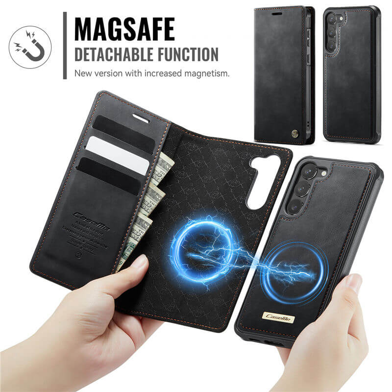 CaseMe Samsung Galaxy S23 2-in-1 Magnetic Wallet Case