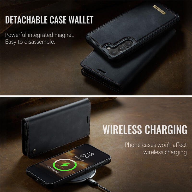 CaseMe Samsung Galaxy S23 2-in-1 Magnetic Wallet Case