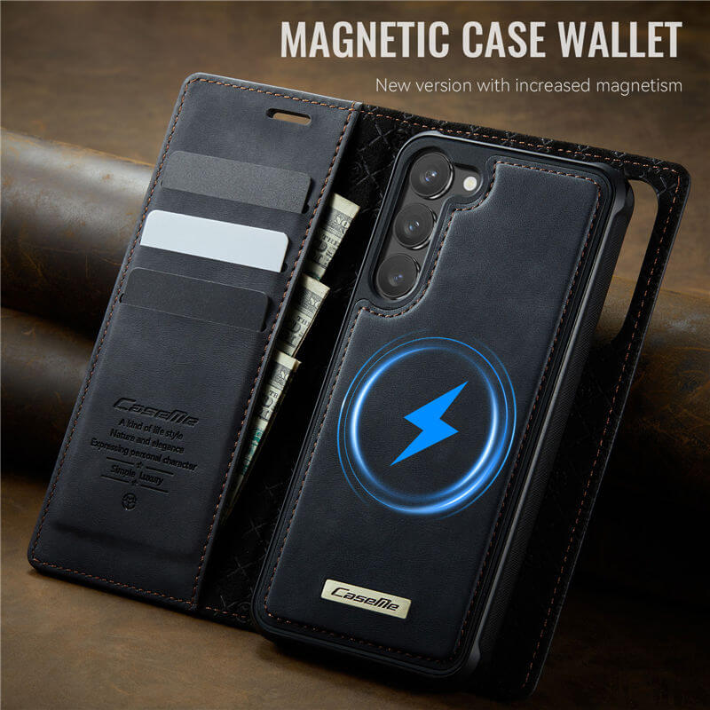 CaseMe Samsung Galaxy S23 2-in-1 Magnetic Wallet Case