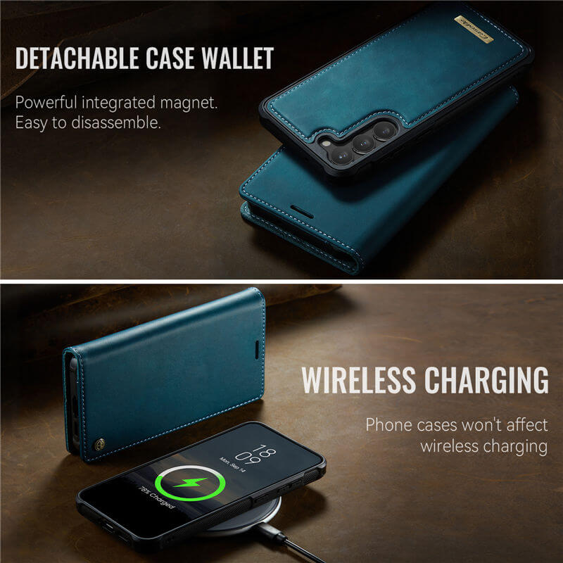 CaseMe Samsung Galaxy S23 2-in-1 Magnetic Wallet Case