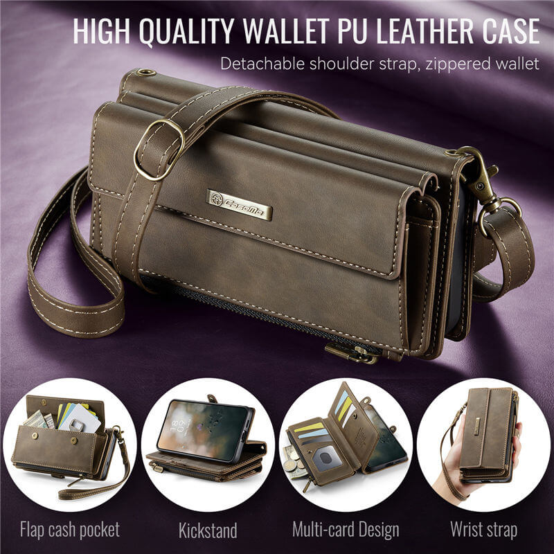 CaseMe Samsung Galaxy S25 Plus Crossbody Wallet Case