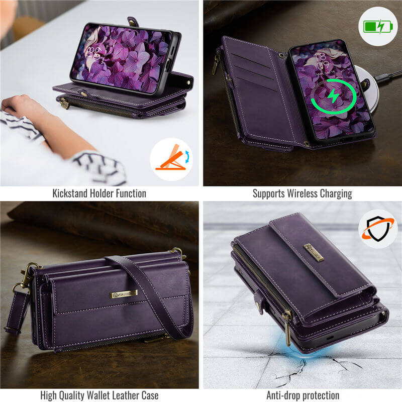 CaseMe Samsung Galaxy S24 FE Crossbody Wallet Case