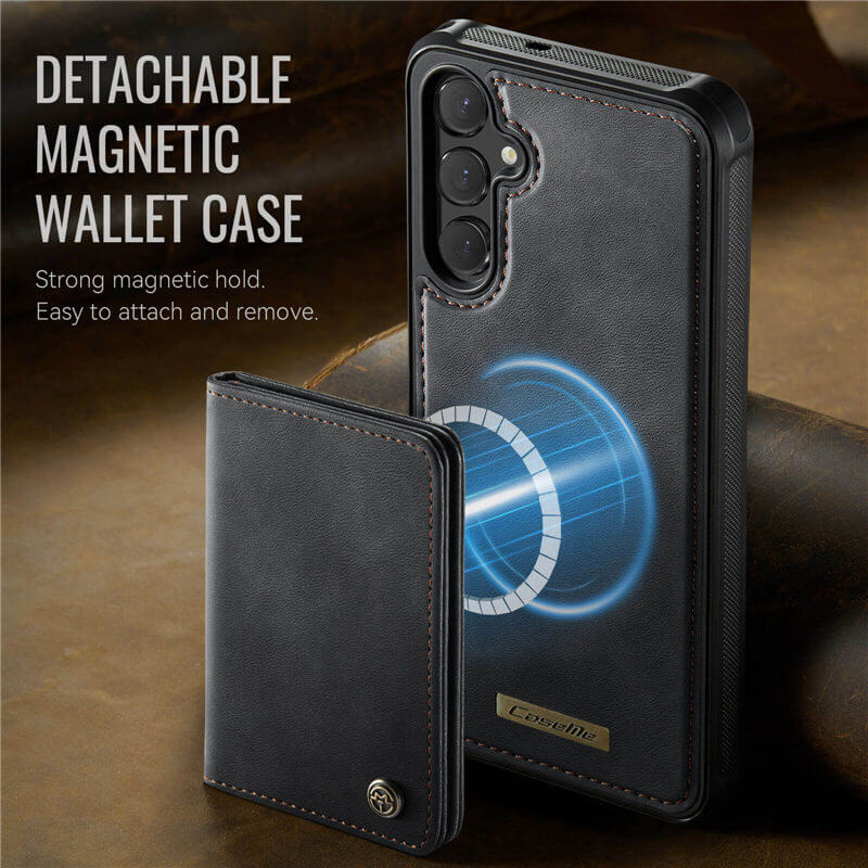 CaseMe Samsung Galaxy S25 FE 2-in-1 Detachable Magnetic Wallet Case