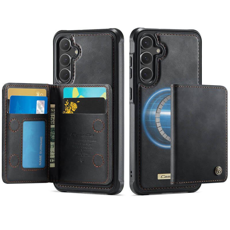 CaseMe Samsung Galaxy S25 FE 2-in-1 Detachable Magnetic Wallet Case
