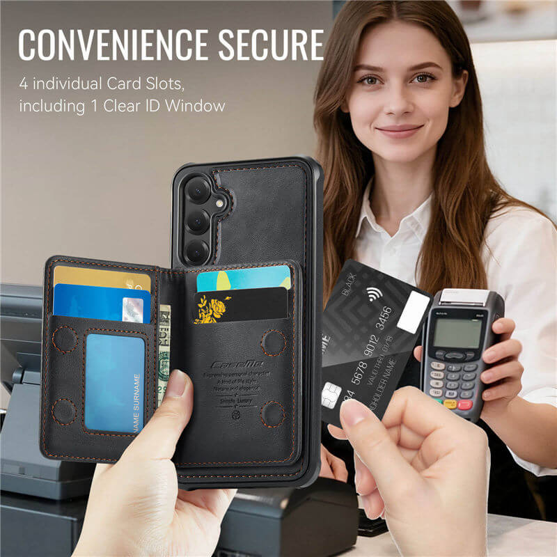 CaseMe Samsung Galaxy S25 FE 2-in-1 Detachable Magnetic Wallet Case