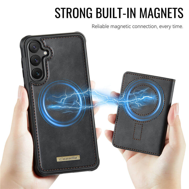 CaseMe Samsung Galaxy S25 FE 2-in-1 Detachable Magnetic Wallet Case