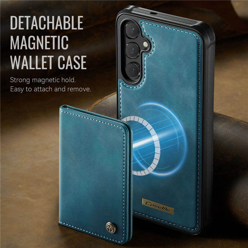 CaseMe Samsung Galaxy S25 FE 2-in-1 Detachable Magnetic Wallet Case