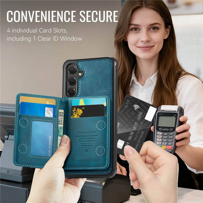 CaseMe Samsung Galaxy S25 FE 2-in-1 Detachable Magnetic Wallet Case