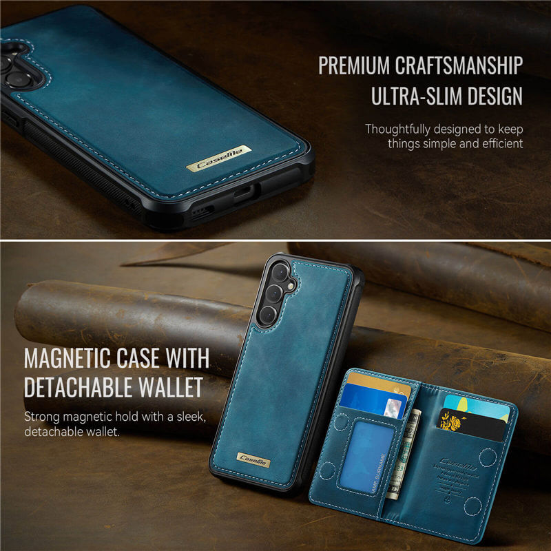 CaseMe Samsung Galaxy S25 FE 2-in-1 Detachable Magnetic Wallet Case