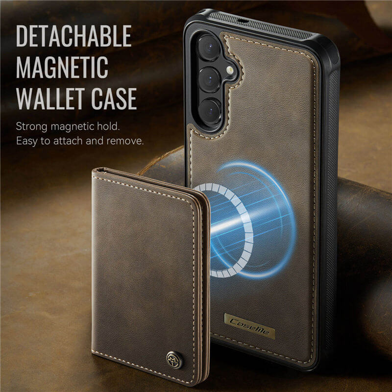 CaseMe Samsung Galaxy S25 FE 2-in-1 Detachable Magnetic Wallet Case