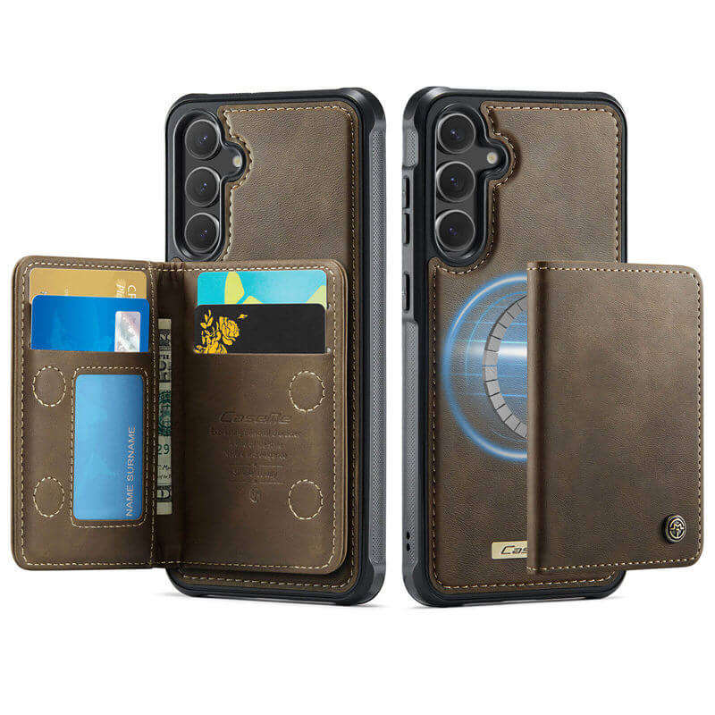 CaseMe Samsung Galaxy S25 FE 2-in-1 Detachable Magnetic Wallet Case