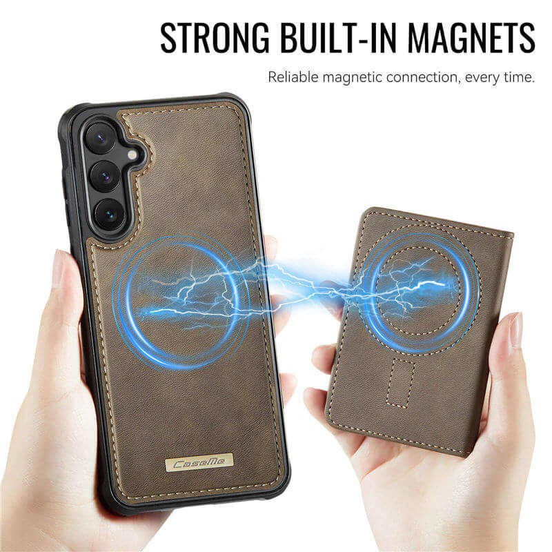 CaseMe Samsung Galaxy S25 FE 2-in-1 Detachable Magnetic Wallet Case