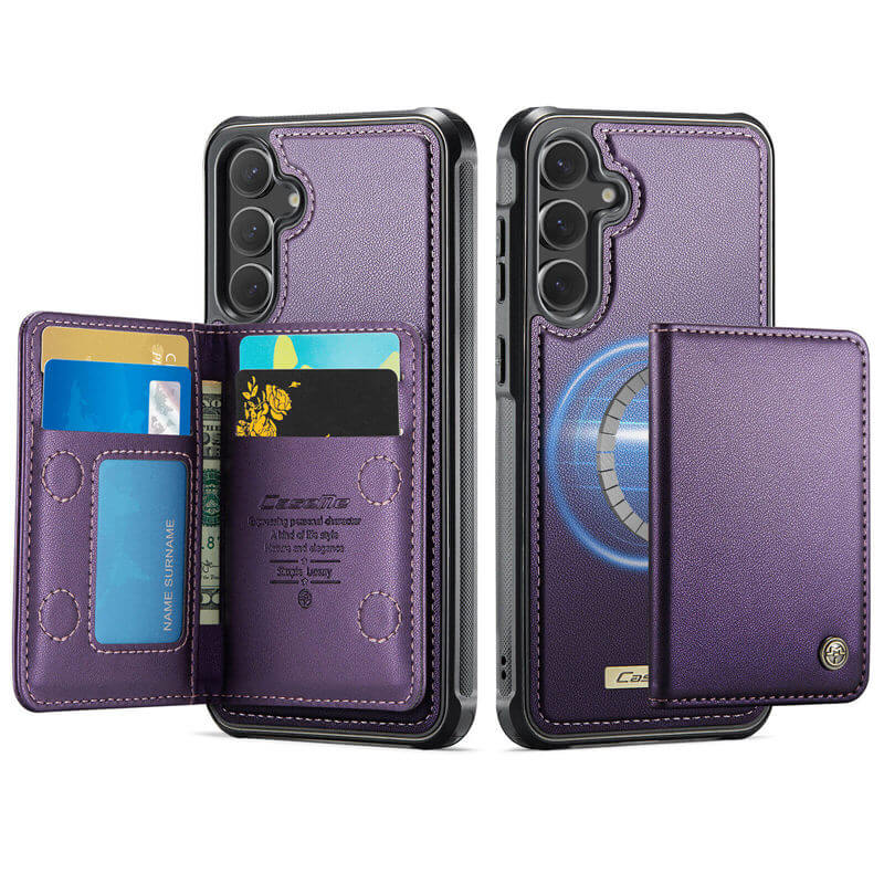 CaseMe Samsung Galaxy S25 FE 2-in-1 Detachable Magnetic Wallet Case